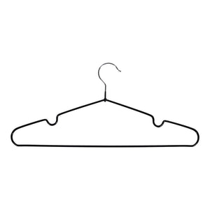 Massa Hangers - Metalen hangers met zwarte coating S/10